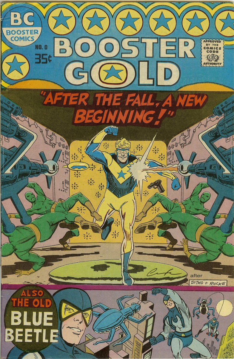 ChuckBrouilette's tweet photo. #OnThisDay in 1985 #BoosterGold debuted in #hisSelfTitledComic #MichaelJonCarter of #The25thCentury #GothamUniversity #starQuarterback doesWhat #Wildcat wdnt #disgraced takes #MetropolisSpaceMuseum #nightWatchman job&steals #highTechDevices 2travelBack2 #The20thCentury& #playHero https://t.co/uk3KLKyGHd