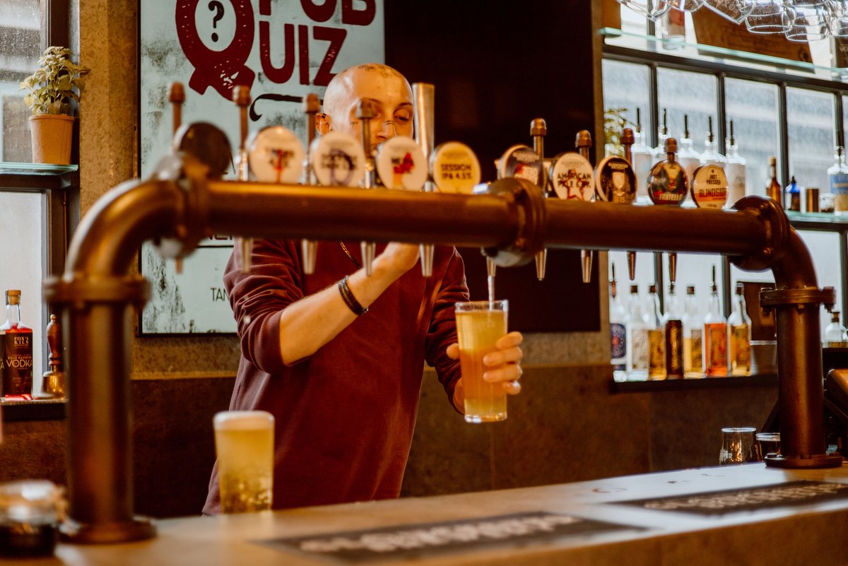 The Perfect Pint. 

We have an incredible range of Gloucester Brewery beers available in our bar. Tomorrow, we will also have a brand-new beer called Revelry available.

We will officially launch Revelry at a launch party tomorrow from 7 pm.

Who is coming down for this?