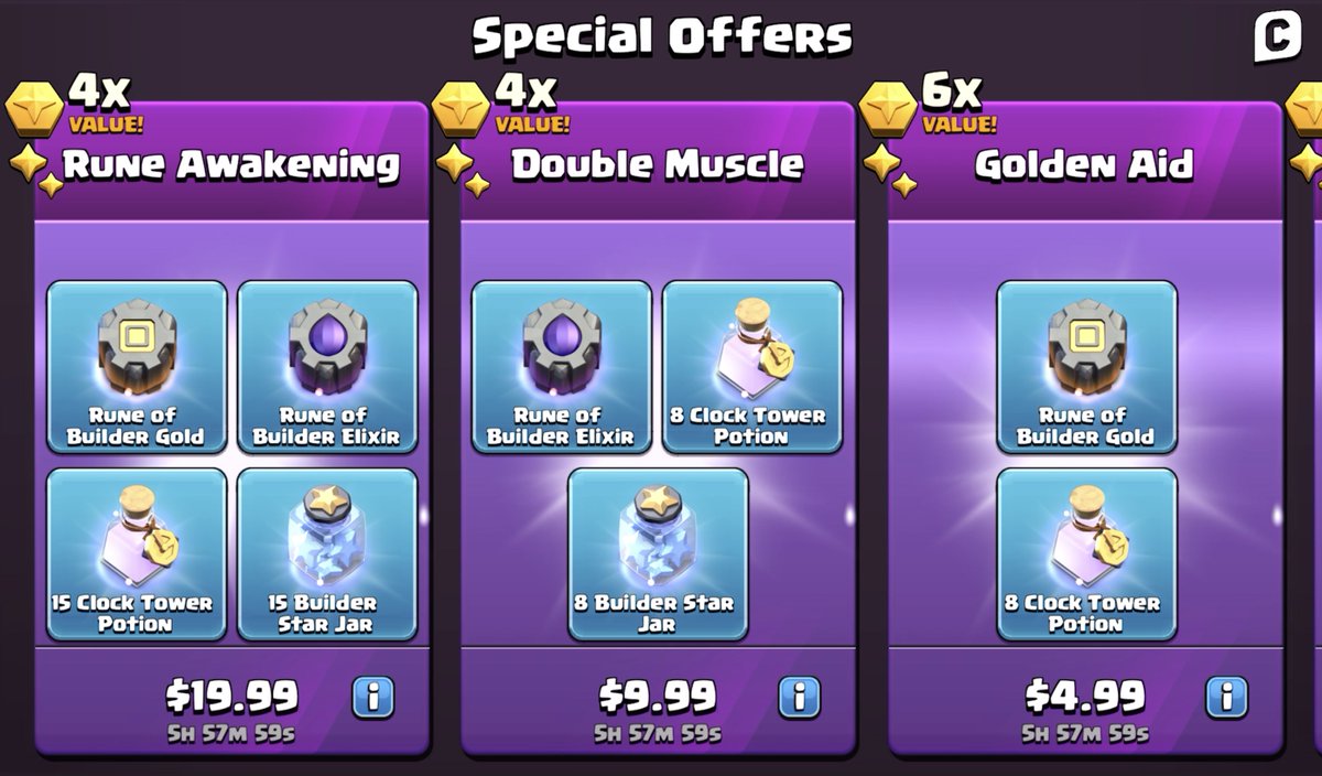 GaladonGaming's tweet image. Tease us about Town Hall 16 with BUILDER BASE offers in the shop?
I guess we&apos;ll have to wait for BLACK FRIDAY in Clash of Clans...
#UseCodeGaladon #ClashofClans #BlackFriday