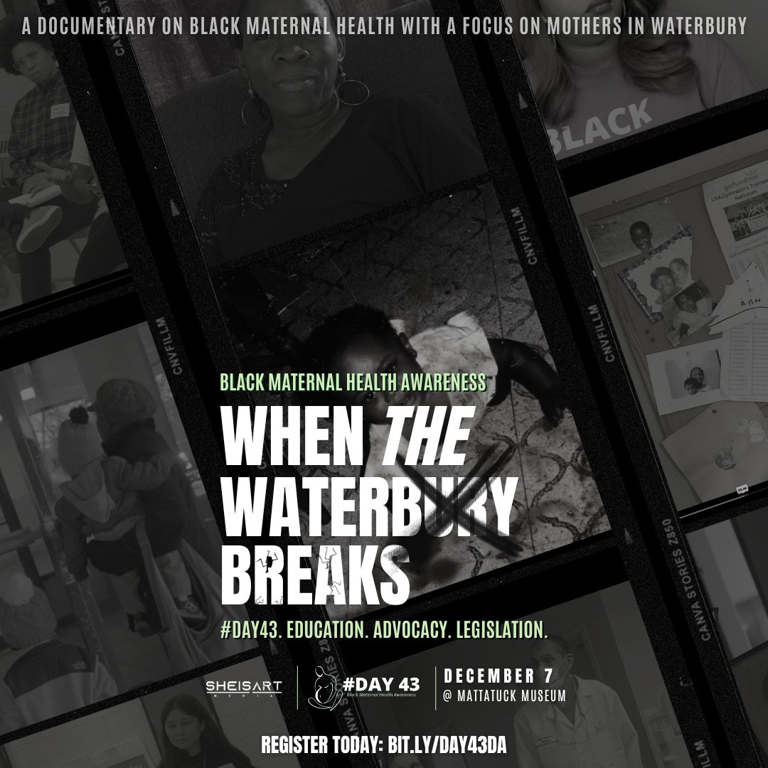 "When the Water Breaks" documentary premiere on December 7th, in honor of Black Maternal Health Awareness Day of Action! 🎥 Registration - click the link: bit.ly/DAY43DA to reserve your spot. The first 50 attendees will receive a special self-care kit!  #Documentary ‼️