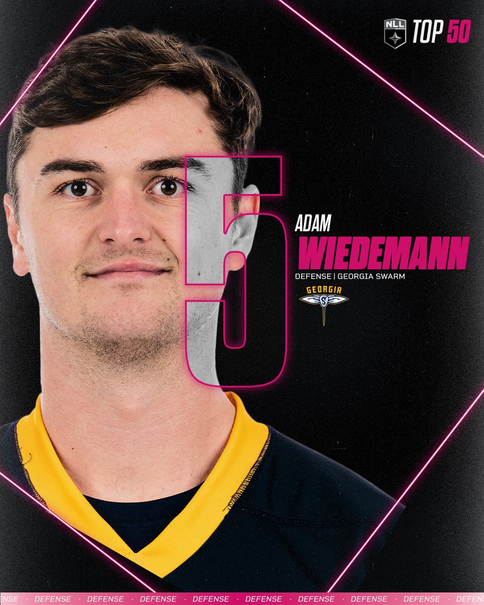 Size over speed. We’re celebrating the Top 15 Defensemen in the #NLLTop50.

At #5 is Georgia's Adam Wiedemann, a do-it-all, big-team-guy type of defensemen.