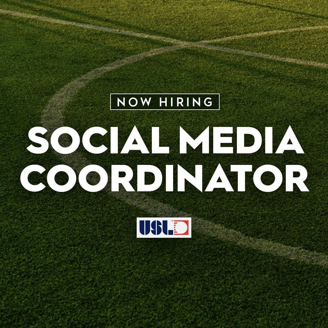 USL_HQ's tweet image. Want to join the social squad? 📲

We’re hiring! 👋 

Women's Pathway ➡️ bit.ly/46n2AVZ
@USLLeagueOne ➡️ bit.ly/3MRNTDj