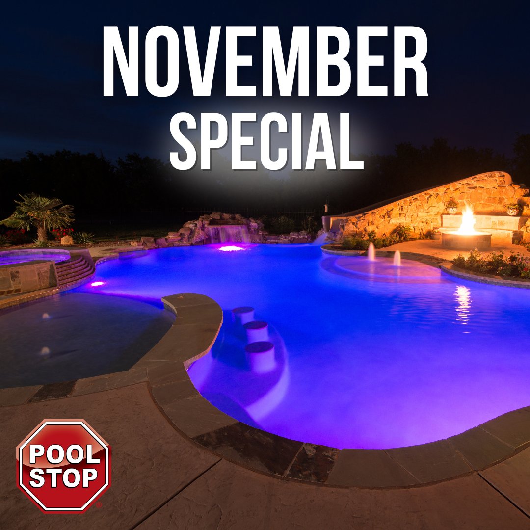 PoolStop's tweet photo. Don't forget about our brilliance special! Purchase your pool this month and get FREE LED lights installed with your build. Contact us for a free quote! https://t.co/naRh2xV2Yg #poolstop #poollighting #dfwpools https://t.co/2myYOQy6GP