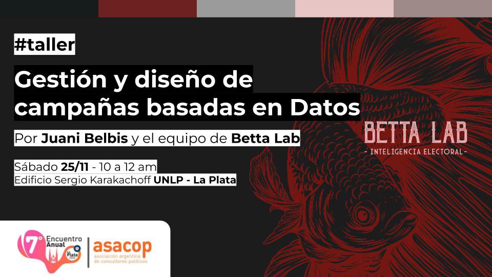 juanibelbis's tweet photo. De jueves a sábado se realiza en mi querida Diagonal City el 7mo Encuentro Anual de @Asacop_arg y el día sábado vamos a estar dando un taller sobre “Gestión y diseño de campañas basadas en datos” con el equipo de @VoteBetta. https://t.co/2TMVektlrA