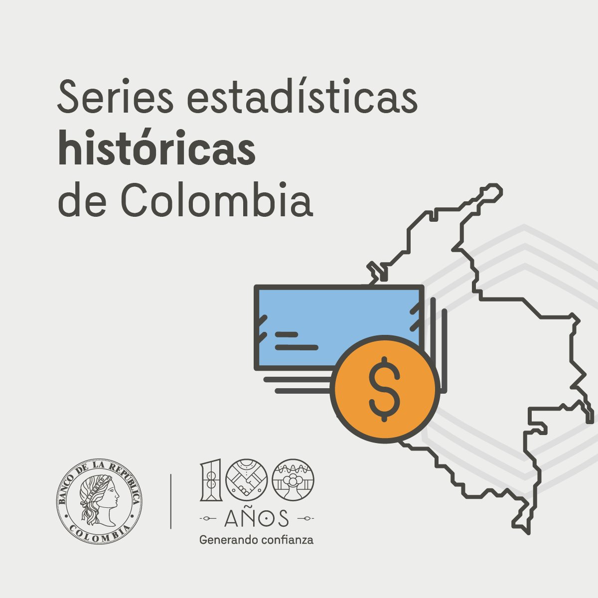 El @BancoRepublica presenta las “Series estadísticas históricas de Colombia”, un nuevo producto estadístico que reúne en un solo lugar la información histórica de las principales series económicas de Colombia. #100AñosBanrep Más información 👉 ow.ly/iZQi50Q7Ygm