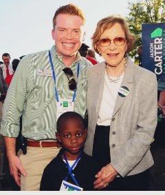 Shepherd_BJ's tweet photo. RIP to #RosalynnCarter - I was honored to introduce such a beautiful and humble lady to #Macon. Seen here with my students, my mom, and  aunt. ❤️ https://t.co/NIdDiyASTo