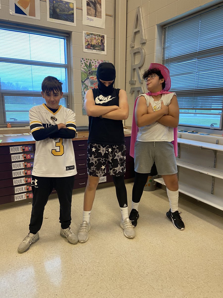 8th graders ready for the Dodgeball showdown this afternoon at <a href="/SVMSEagles/">SVMS Eagles</a>