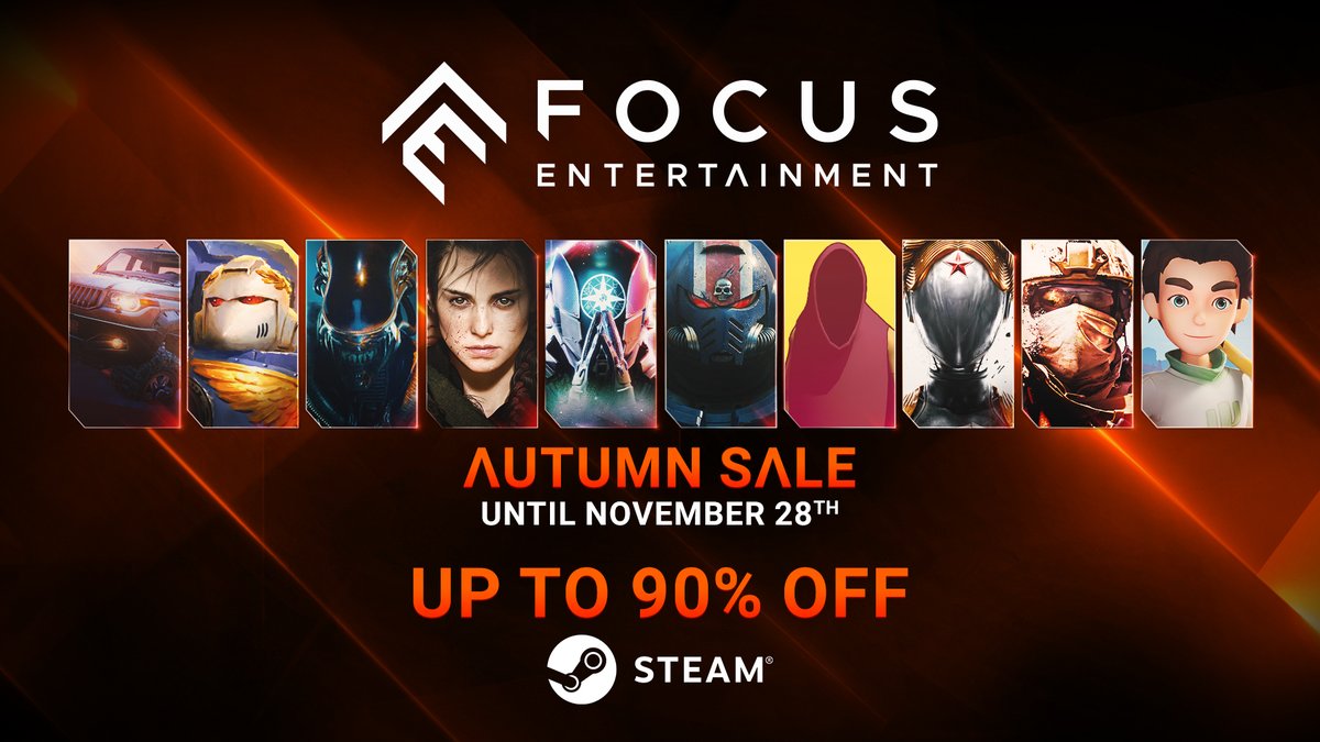 Get cozy, Autumn Sale is up on Steam!🍵 Enjoy up to 90% off our games from our Steam catalogue until November 28! Get comfy and dive into the world of #MyTimeAtSandrock, #ChantsOfSennaar, #APlagueTaleRequiem and more!🍂 👉 t.ly/-4U8Q