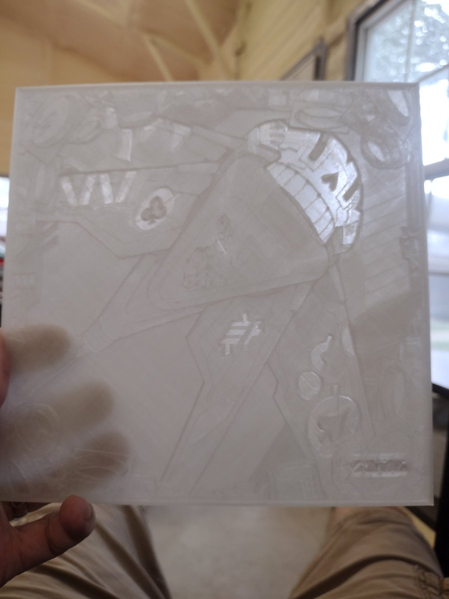 JCRacefab's tweet photo. Finally where I want it. My @SanSound3 #soulbound #sanorigin lithophane is done. Next is the backlighting and frame. https://t.co/qB5hCIYmIY