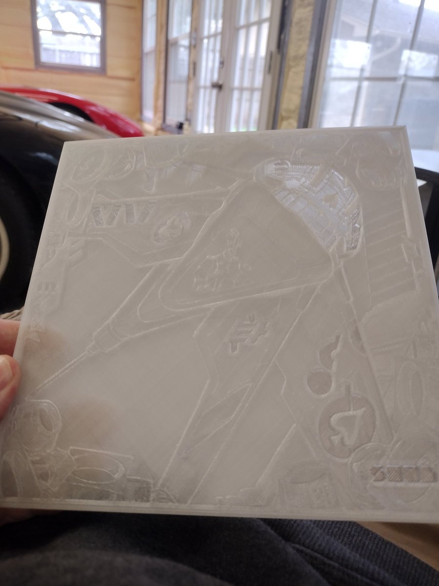 JCRacefab's tweet photo. Finally where I want it. My @SanSound3 #soulbound #sanorigin lithophane is done. Next is the backlighting and frame. https://t.co/qB5hCIYmIY