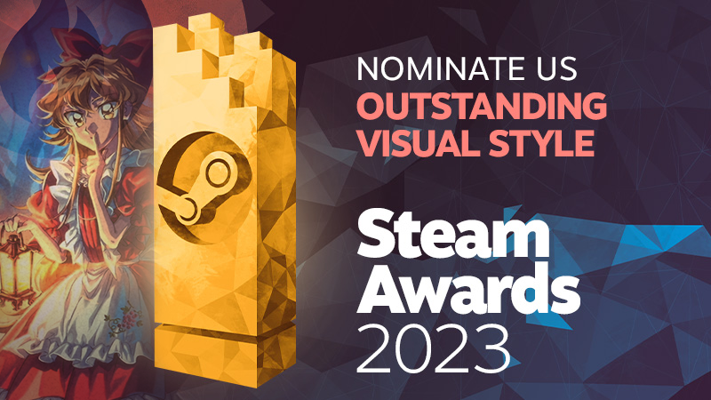 ✨📢The Steam Awards 2023 are here!📢✨  

Let's make Little Goody Two Shoes a nominee for Outstanding Visual Style on this year's #SteamAwards!🏆

Cast your vote on Steam below!⬇️