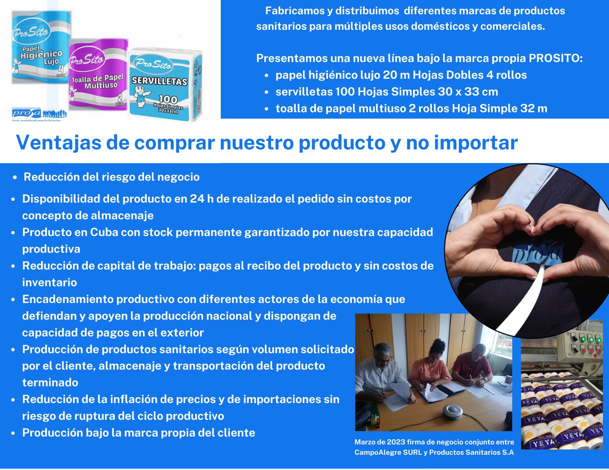 prosacuba's tweet photo. @prosacuba propone una alternativa a la importación.
#ProsaPresente https://t.co/BmFuxImI6e