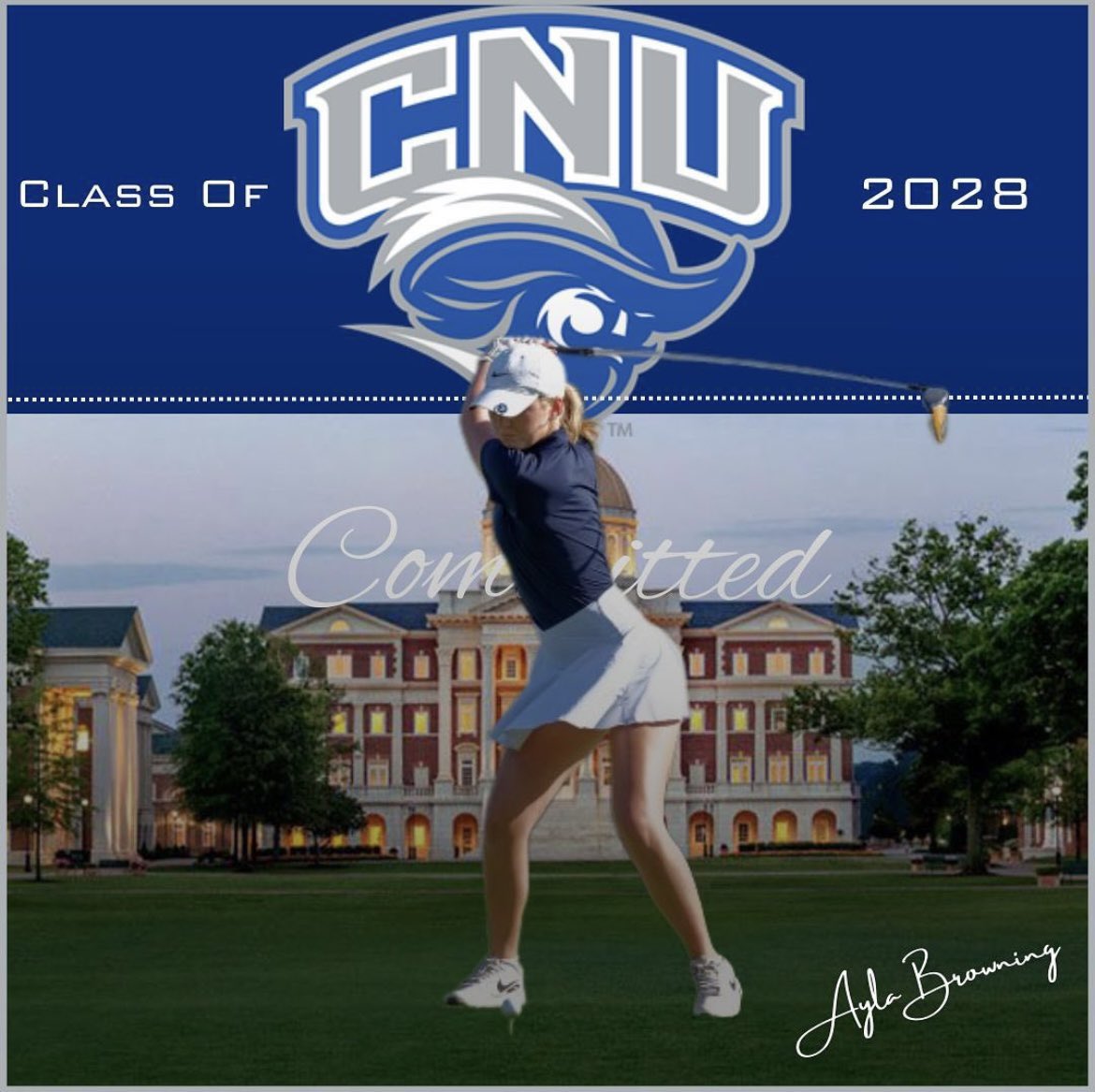 Congrats to my student Ayla Browning on committing to Christopher Newport University!