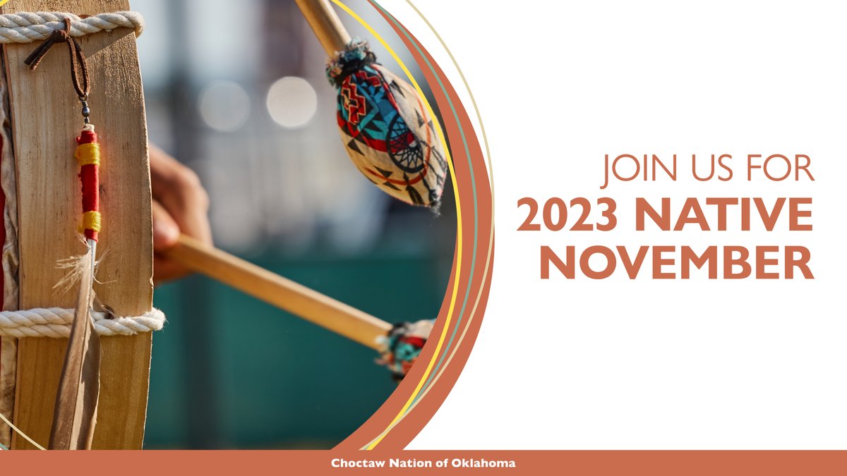 choctawnationOK's tweet photo. Have you been enjoying all the #NativeNovember activities so far? We've celebrated with the Choctaw Powwow, Choctaw Bingo, weekly WebEx sessions, and there's still more to come. Learn how you can participate this month at https://t.co/C1ol6I2eYH. #ChahtaNativeNovember https://t.co/avfIiugUvT