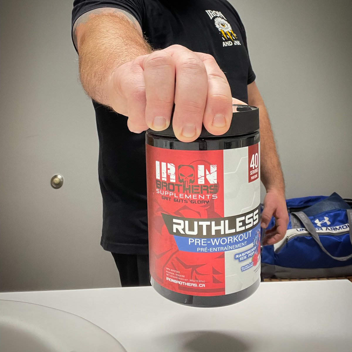 How does this dad fuel his workouts?

<a href="/IronBrothersSup/">IronBrothersSupps</a> #ruthless #preworkout

Grab yours today!

#projectfatherhood
#dadswhoworkout #dadjuice #dadgoals #dadswholift