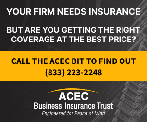 The ACEC Business Insurance Trust works to provide competitive, quality business insurance solutions and exceptional service for ACEC member firms. Visit acecmi.org/acec-trusts.ht… to learn more.
<a href="/ACEC_BIT/">ACEC BIT</a>