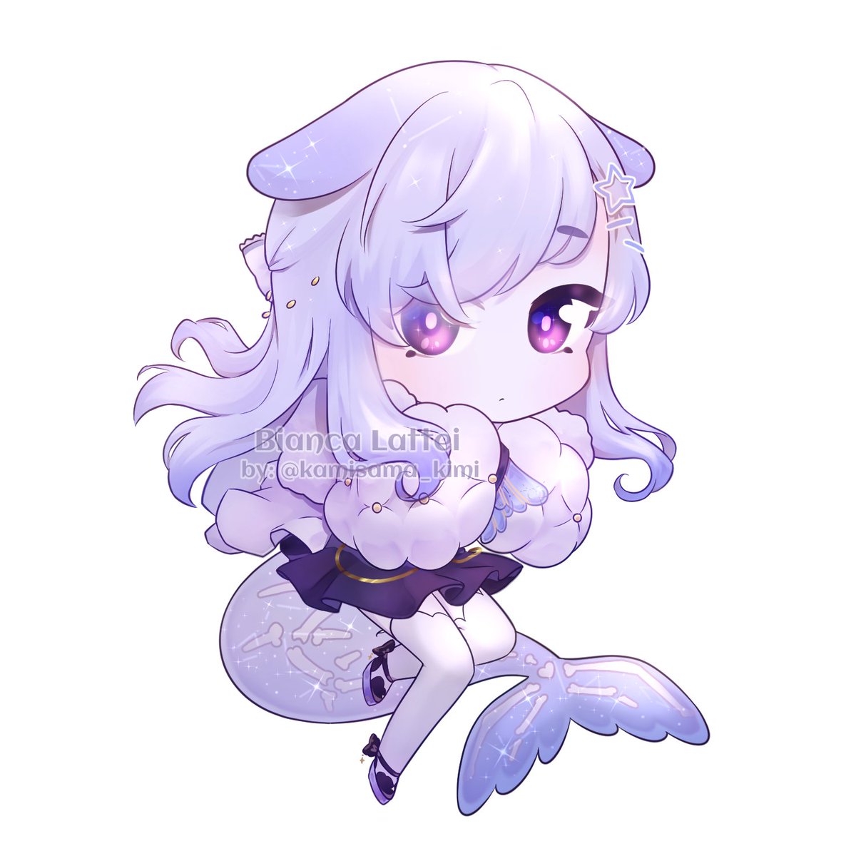 The #chibi art #raffleprize for <a href="/moomycake/">moomycake 🔞</a> it's finished!!!
Hope you like it!!!

#Vtuberart #vtuberuprising