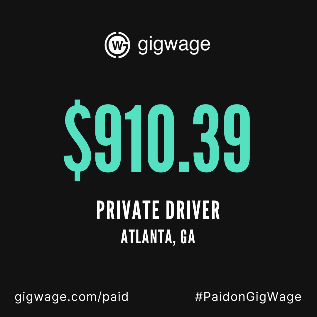 Private driver #PaidonGigWage