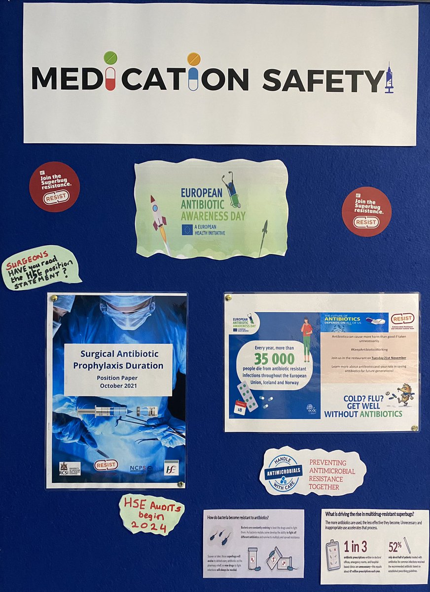 It was all about ‘Bugs and Drugs’ today @NOHCOrthopaedic marking #EuropeanAntibioticAwarenessDay @EAAD_EU #KeepAntibioticsWorking @HSELive @AntibioticPresc @eimeartb