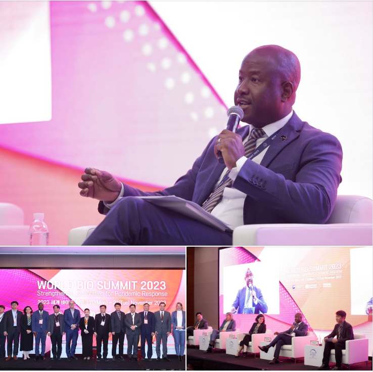 MrNqobileNdlovu's tweet photo. Panel discussions at #WorldBioSummit2023 highlight the importance of local diagnostics manufacturing in Africa for improved health outcomes. The South Korean government is actively contributing to disease control and health advancement in the region. #Healthcare #Africa https://t.co/SHpC4u3rp7