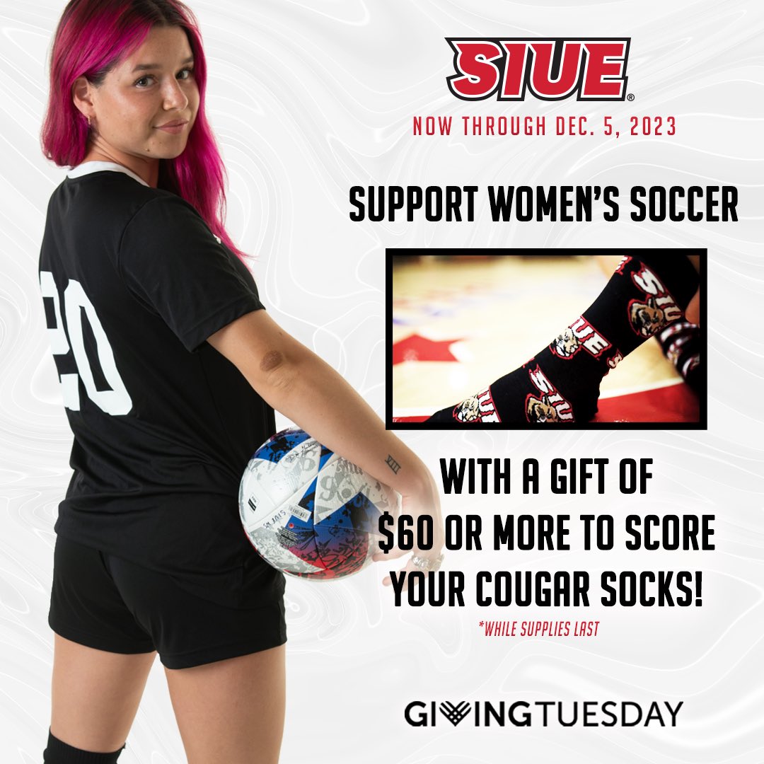 Giving season is here! Can you handle the DRIP of these socks? Please go to:

connect.siue.edu/g/giving-tuesd…