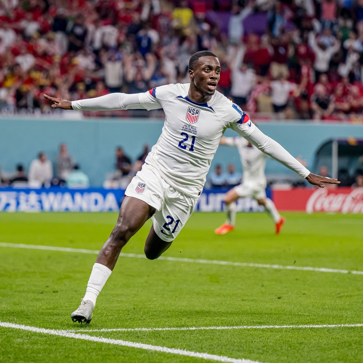 USMNT's tweet image. One year ago…