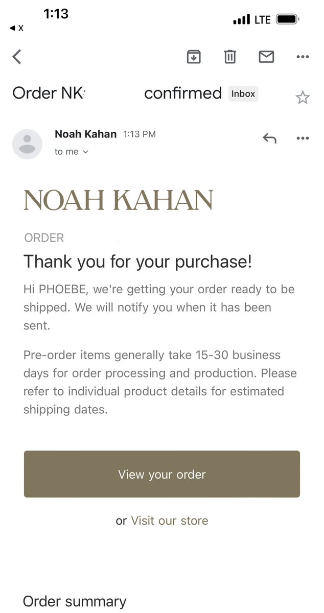 phoebesahlas's tweet photo. @NoahKahan Bag secured. https://t.co/zRyJrshoNg