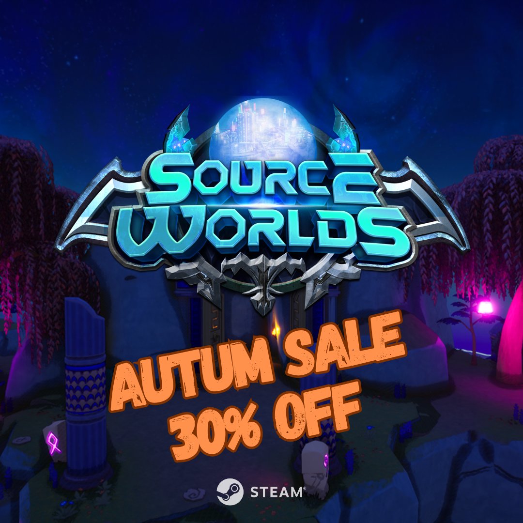 Enjoy your cozy autumn with the Architect and the SourceWorlds.

The autumn sale on Steam starts today and we have a 30% discount for you until November 28th.

👇GAME HERE 👇
store.steampowered.com/app/1712690/So…

#indiegame #gamedev #indiegamedev #indiedev #gaming #steam