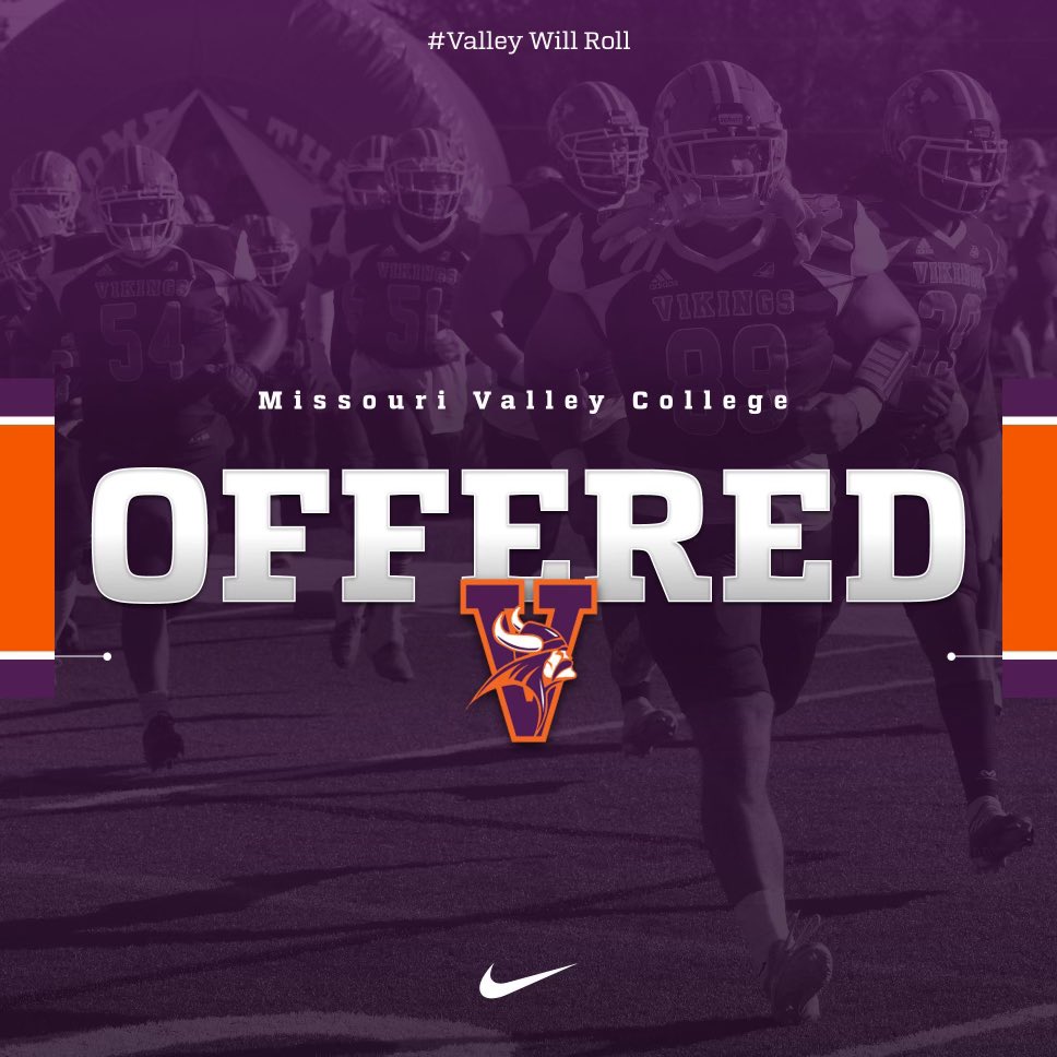 AGTG thank you very much to <a href="/CoachD_Cole/">Darrion Cole</a> and Missouri valley for the offer to continue my athletic and academic career <a href="/CoachPinasco/">Coach Pinasco</a> <a href="/CoachBorba/">Frank Borba</a>