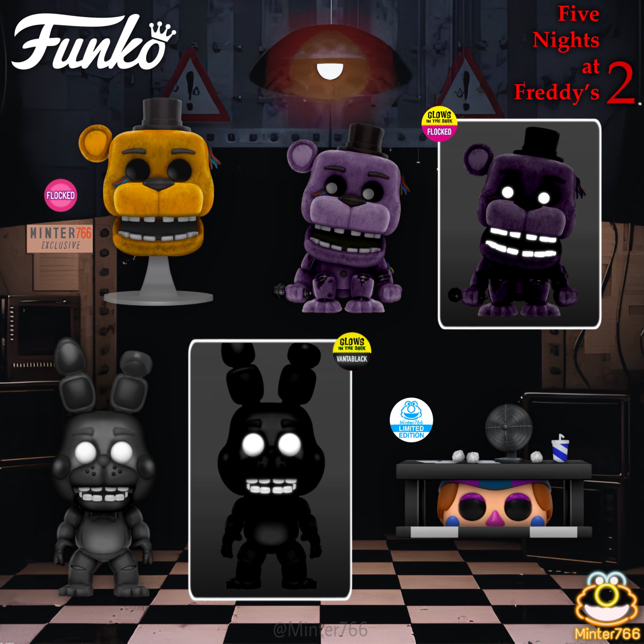 Paper Pals (3-Pack) - Five Nights at Freddy's 2, Funko Pop Concept. • • •  • #fnaf #fivenightsatfreddys #freddyfazbear #goldenfreddy…