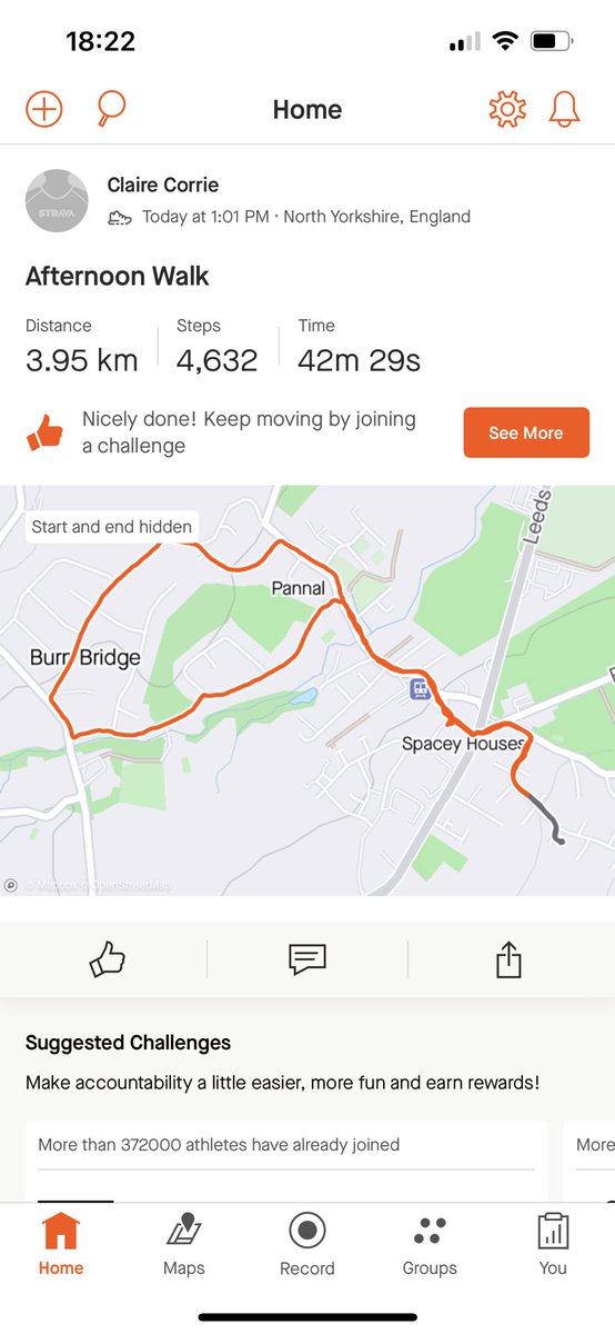 Day 3 of RSW <a href="/Brakecharity/">Brake, the road safety charity</a> so today I managed 3.1 k run on the cross trainer and then a 3.9 k walk so 7k today - going for a team effort tomorrow <a href="/PIandMedNeg/">Irwin Mitchell Personal Injury & Med Neg</a> 😀