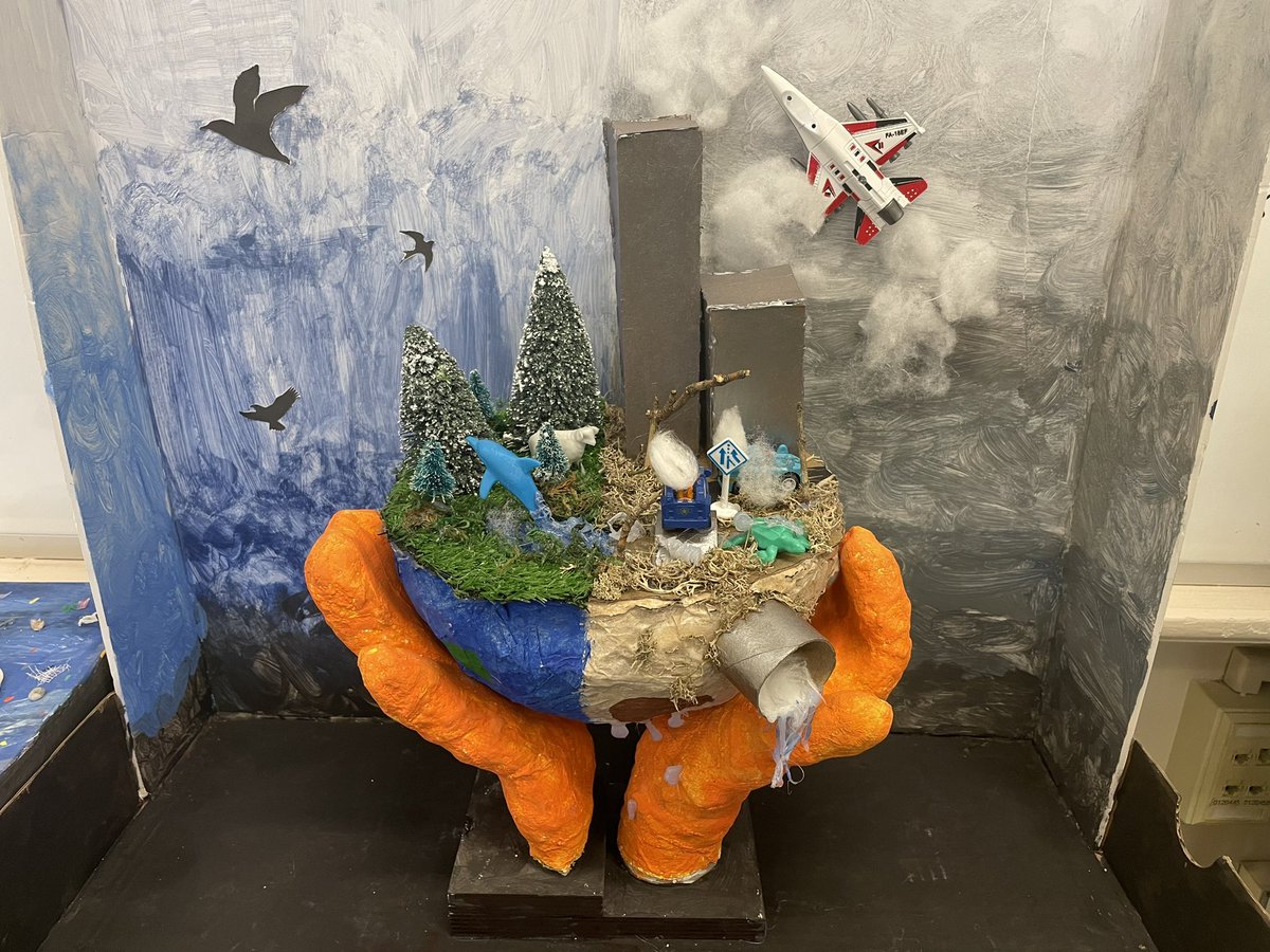 Some of our grade 7’s and 8’s have been learning how human behavior is having a negative impact on our planet and what we can do to help save it!