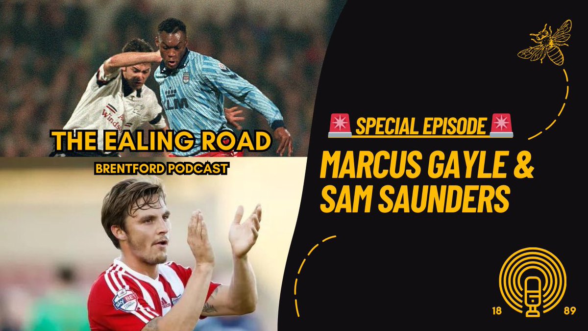 Sam Saunders        Marcus Gayle
                              🤝
           Ealing Road Podcast

⚽️ Playing careers at Brentford
🎬 Behind Brentford B
⭐️ Future Bees legends
❓ Your questions

open.spotify.com/episode/1v4DEK…

youtu.be/i_1gicNPiDI?si…

#BrentfordFC