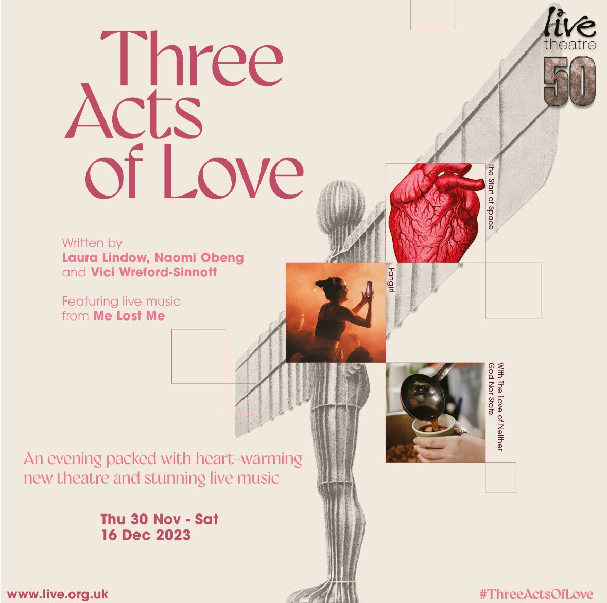 Shattering but brilliant day on #ThreeActsOfLove @LiveTheatre today. Special thanks to @AliciaMeehan for bringing her special brand of movement magic