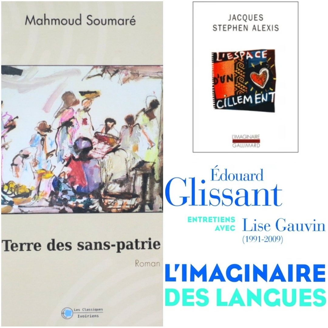 LaReus's tweet image. Les #recommandations de lecture d'Isabelle Gremillet, fondatrice du festival Paroles Indigo :
- Terre des sans-patrie, #MahmoudSoumare
- L'espace d'un cillement, #JacquesStephenAlexis
- L'imaginaire des langues, #EdouardGlissant #LespodcastsdeGangoueus