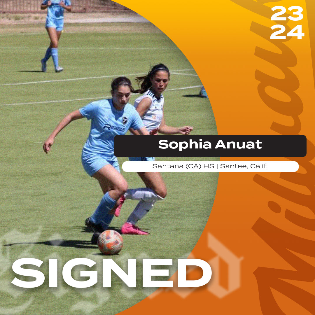 Signed and ready. ✍️ Welcome Sophia Anuat of Santee, Calif. Anuat plays for her Santana (CA) High School team and also for Rebels ECNL club and has won at every level, including state and regional championships, USYS National Champion, and ECNL Champions League Qualifier.