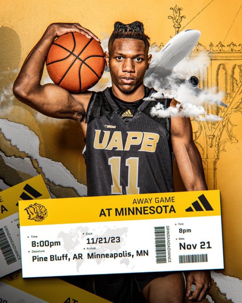 UAPBLionsMBB's tweet photo. 𝐁𝐚𝐜𝐤 𝐨𝐧 𝐭𝐡𝐞 𝐫𝐨𝐚𝐝 ✈️

🆚 Minnesota 
⏰ 8:00 p.m. CT
📺 https://t.co/mROiwI7dmF
📈 https://t.co/QWDOdrDBKZ
📻 https://t.co/yFJFXzl5HV https://t.co/kQqtYdOIJd