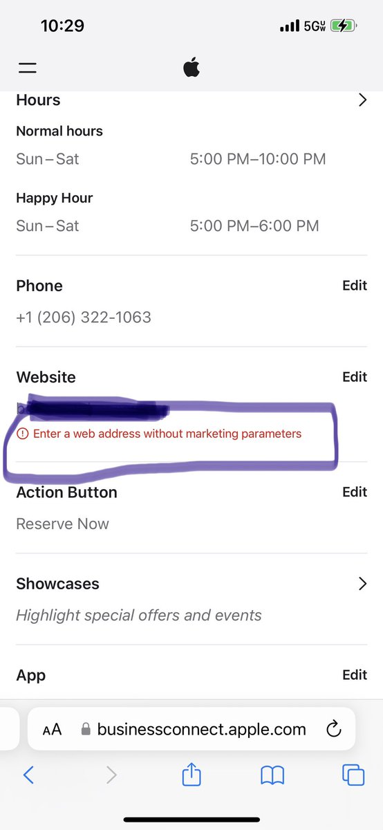Pretty rich <a href="/Apple/">Apple</a> won’t allow you to add “marketing parameters” ( utm tracking code ) to their business listings