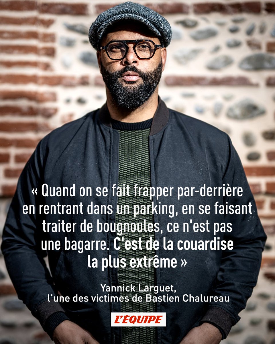 Yannick Larguet ne supporte plus l'hypocrisie générale sur la question du racisme dans le rugby. Victime de Bastien Chalureau le 31 janvier 2020, il se confie à L'Équipe. ow.ly/svV850Qa1ci
