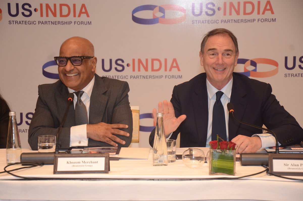 USISPF was honored to host Sir Alan Parker, the Founder and Chairman of the <a href="/BrunswickGroup/">Brunswick Group</a> for a discussion with our board members and members 
in New Delhi.