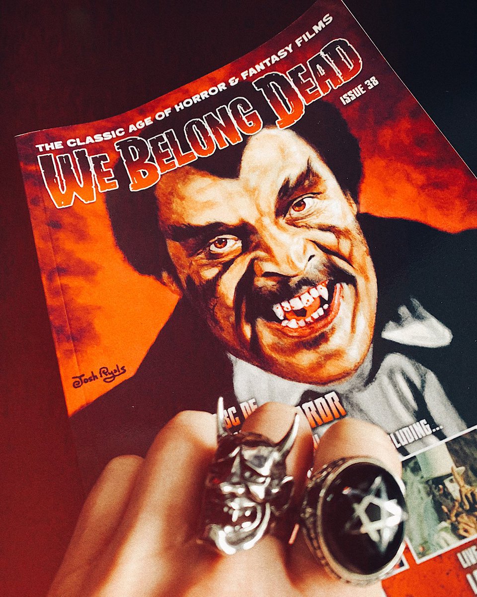EmDarkOfficial's tweet photo. A little late posting this but check out Issue 38 of We Belong Dead magazine. A Blaxploitation special which features my regular column, ‘Emma Dark’s DARK CORNER’ on pages 34-35 ✍️
. . .
#WeBelongDeadMagazine #BlaxploitationSpecial #EmmaDarksDarkCorner #HorrorColumn #Issue38 https://t.co/A5qbyCUBja