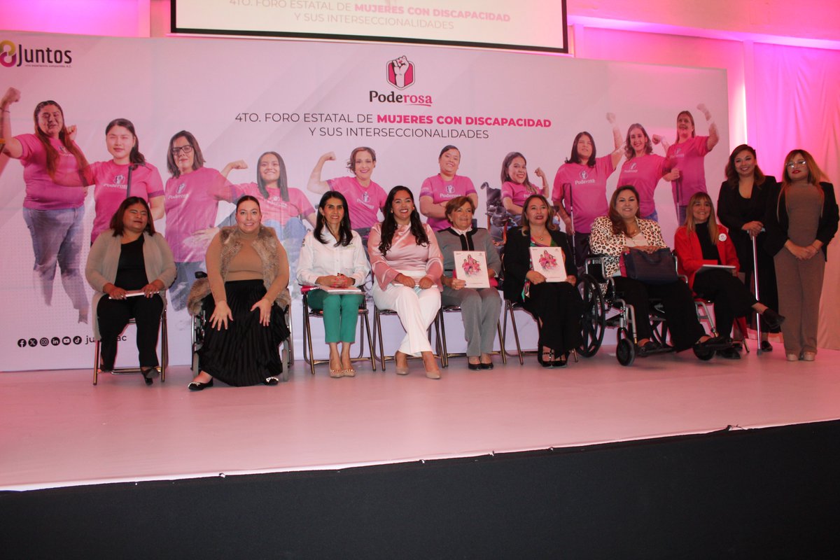 semujeresslp's tweet photo. 💜✨ Con la firme convicción de visibilizar a las mujeres con discapacidad en #SLP como ha instruido el Gobernador del Estado, @RGC_Mx, la titular del IMES, @gloriaserrato participó en el 4to Foro de #PoderRosa de "Mujeres con Discapacidad y sus Interseccionalidades" @juntosac. https://t.co/nOP7Q37VWN