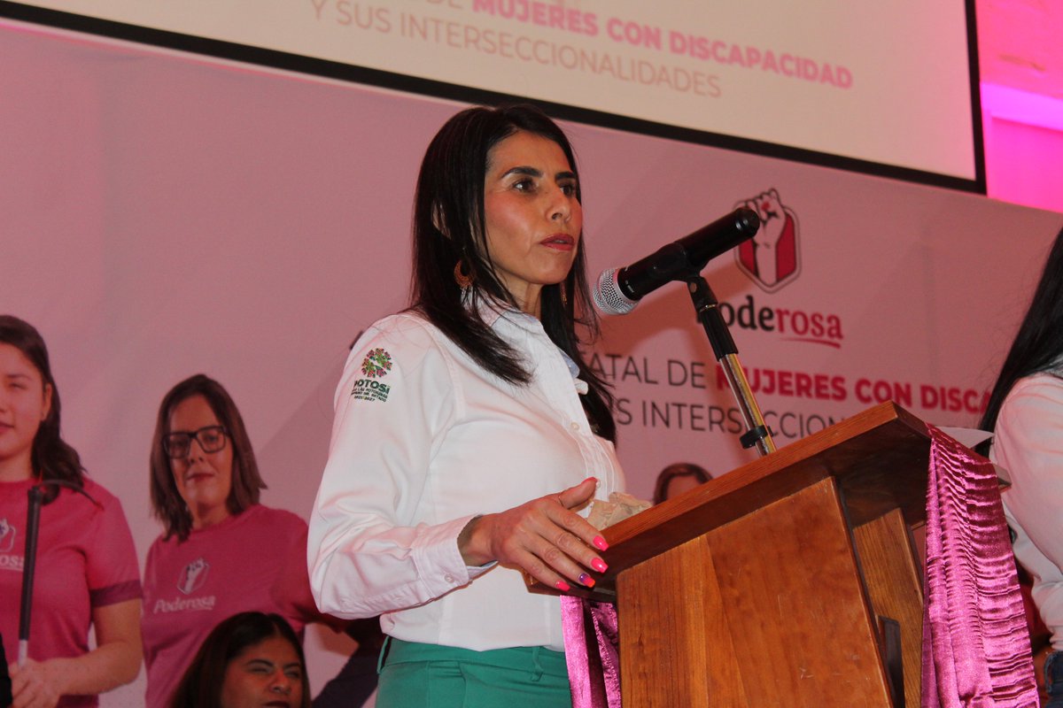 semujeresslp's tweet photo. 💜✨ Con la firme convicción de visibilizar a las mujeres con discapacidad en #SLP como ha instruido el Gobernador del Estado, @RGC_Mx, la titular del IMES, @gloriaserrato participó en el 4to Foro de #PoderRosa de "Mujeres con Discapacidad y sus Interseccionalidades" @juntosac. https://t.co/nOP7Q37VWN