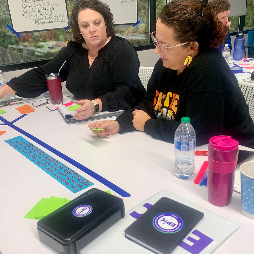 GRRECKY's tweet photo. GRREC and OVEC continue their collaboration on the 24 Fundamental American Documents &amp; Speeches series. High school educators took a close look at primary sources, crafted claim statements, gathered evidence and refined logical reasoning.
.
#GRRECKY #EPIC #OVEC https://t.co/z37JopukMg