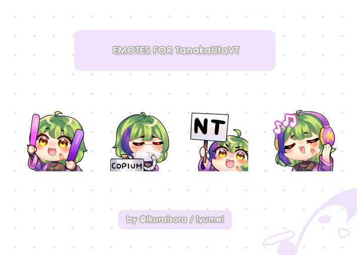ikuraisora's tweet photo. Commission for @TanakaUtaVT 💜
thank you so much!! ✨ https://t.co/cDNja8cR3q