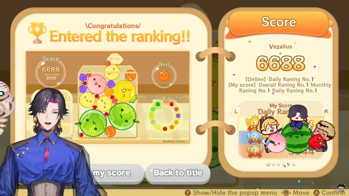 VezaliusBandage's tweet photo. #NIJISuika2023
WE FINALLY ACHIEVED THE DOUBLE SUIKAA!!!🍉🍉
Thank you for cheering for me during all those long streams with only hope &amp; dream to motivate us✨
But this is not the end! We'll keep aiming higher!!
(๑🔥▽🔥)ﻭ https://t.co/c2iIdEExKQ