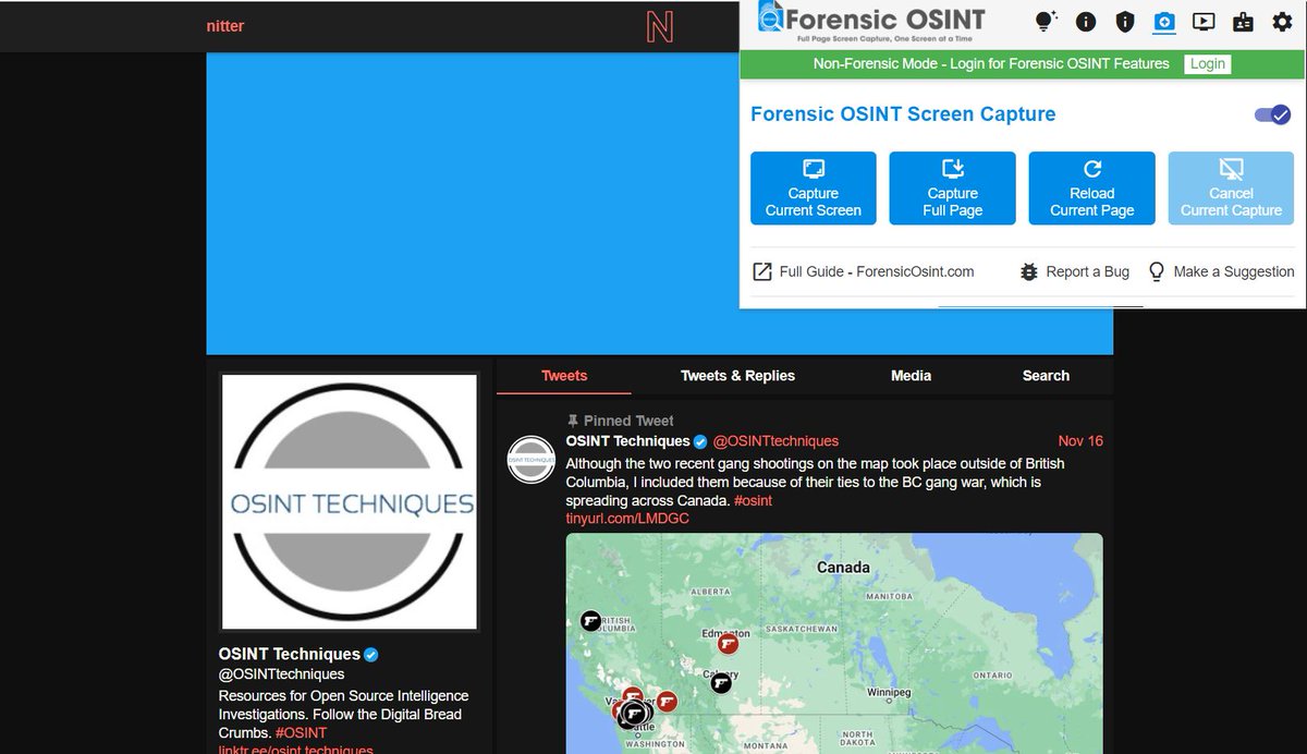 If you are into #OSINT investigations, definitely check out ForensicOsint! 👀The tool allows you to capture full pages, download source code, extract key values, provides tips for OPSEC and more! Lucky that Ritu (@OSINTtechniques) allowed me to test this. forensicosint.com