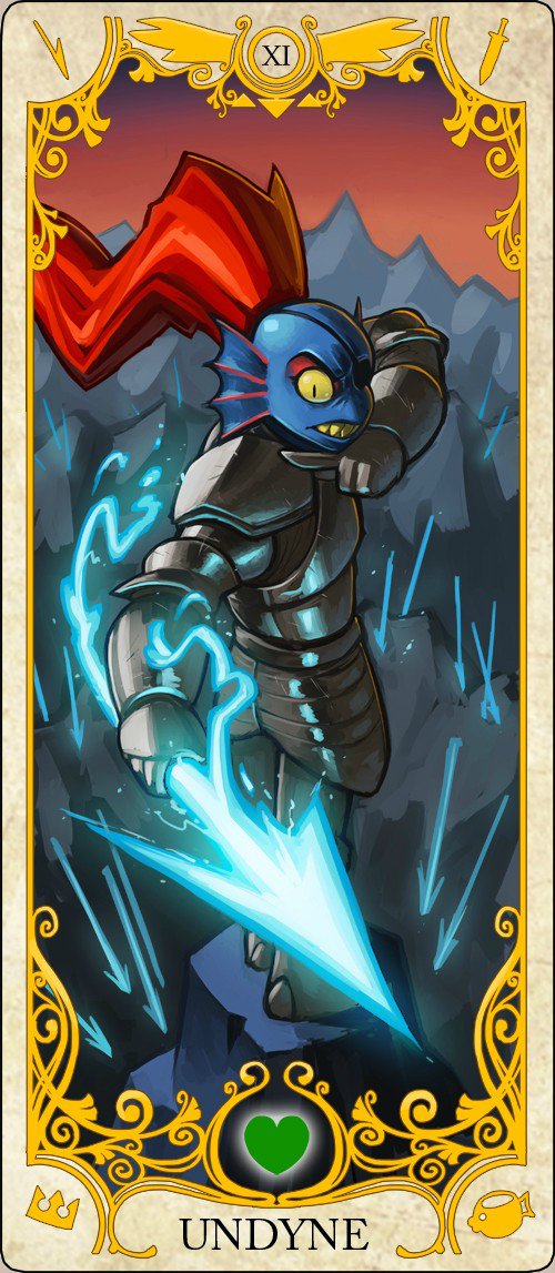Muscular woman of the day is Undyne from Undertale