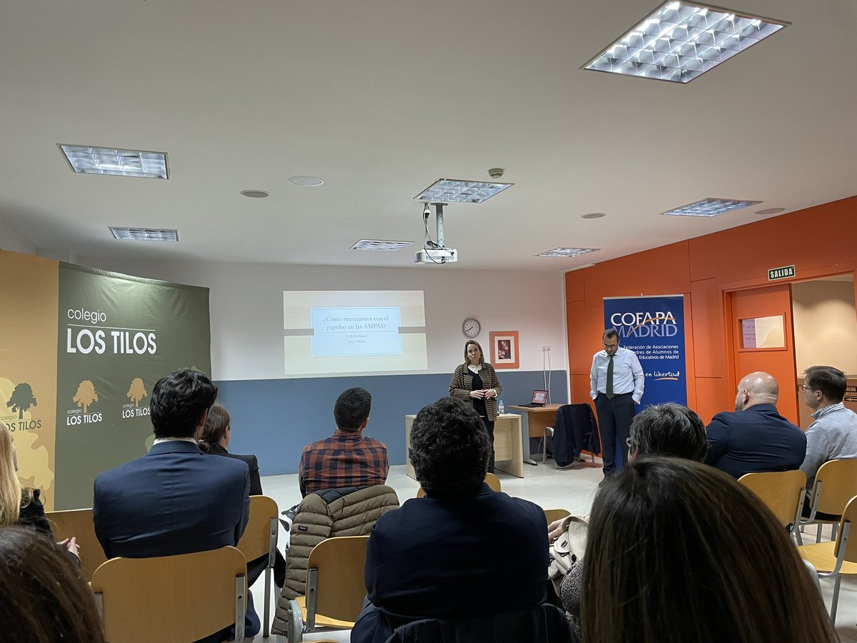 Cofapa Madrid 🧡#MasPlurales (@cofapamadrid) on Twitter photo Comenzamos con nuestra Jornada de Juntas Directivas de Ampas. Gracias a <a href="/LosTilosColegio/">Colegio Los Tilos</a> por acogernos. Comenzamos con nuestra Jornada de Juntas Directivas de Ampas. Gracias a <a href="/LosTilosColegio/">Colegio Los Tilos</a> por acogernos.