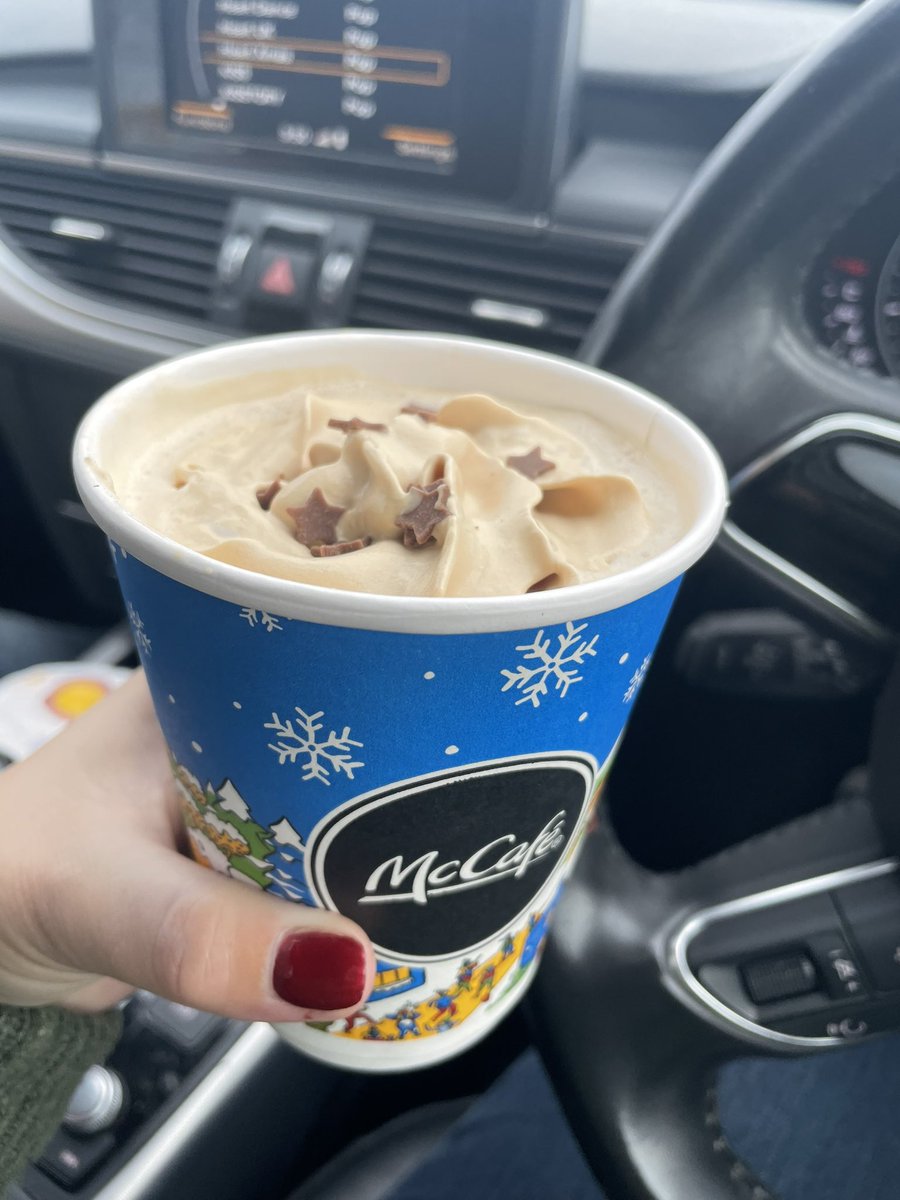 Here’s how my morning started. 

It’s happening! <a href="/thisisheart/">Heart</a> Xmas on the radio and a festive <a href="/McDonaldsUK/">McDonald's UK</a> hot drink. This is how I will be rolling from now on until #Christmas.